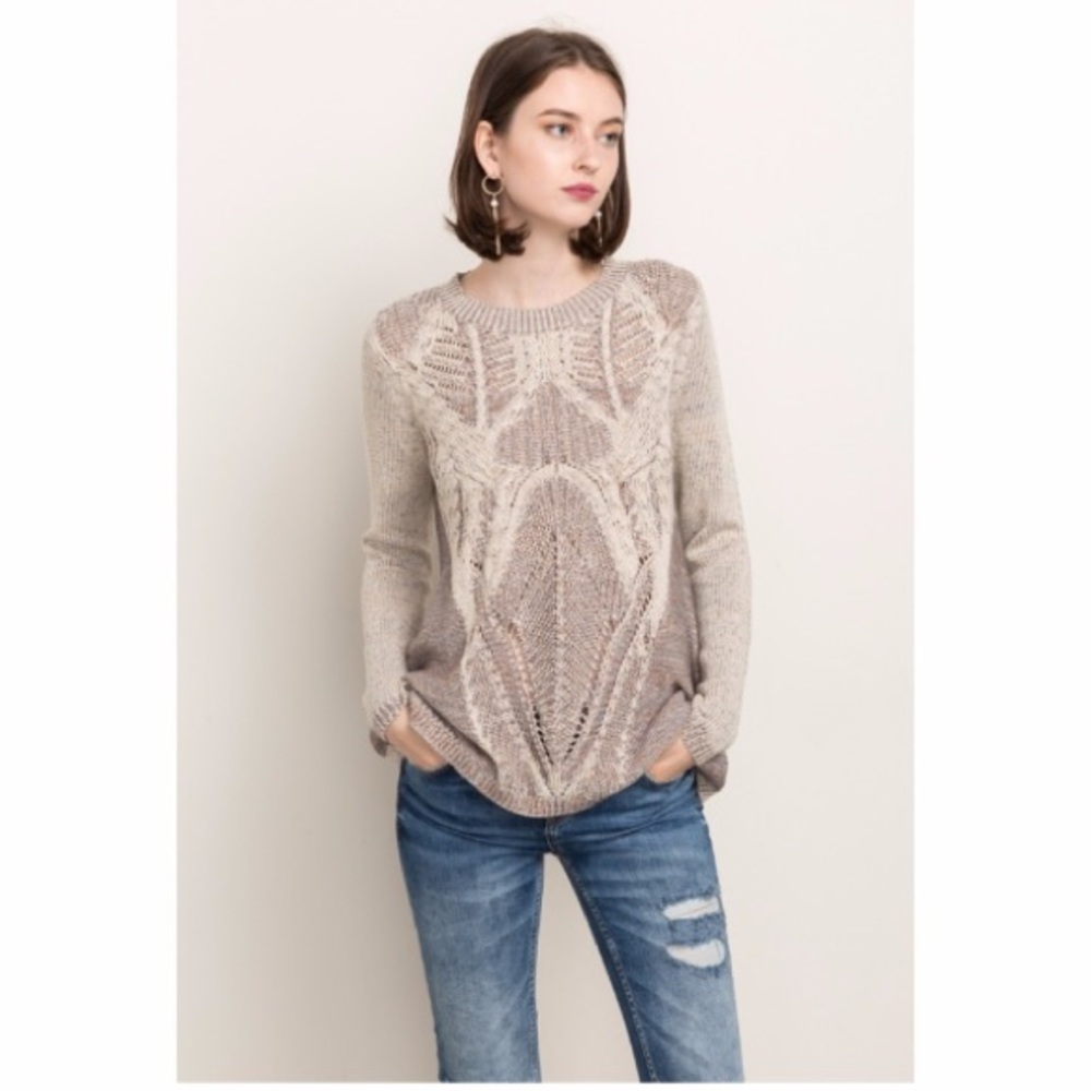 Textured sweater.